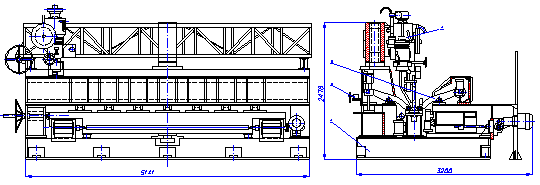 чертеж установки для сварки полотнищ в стык (У-509)